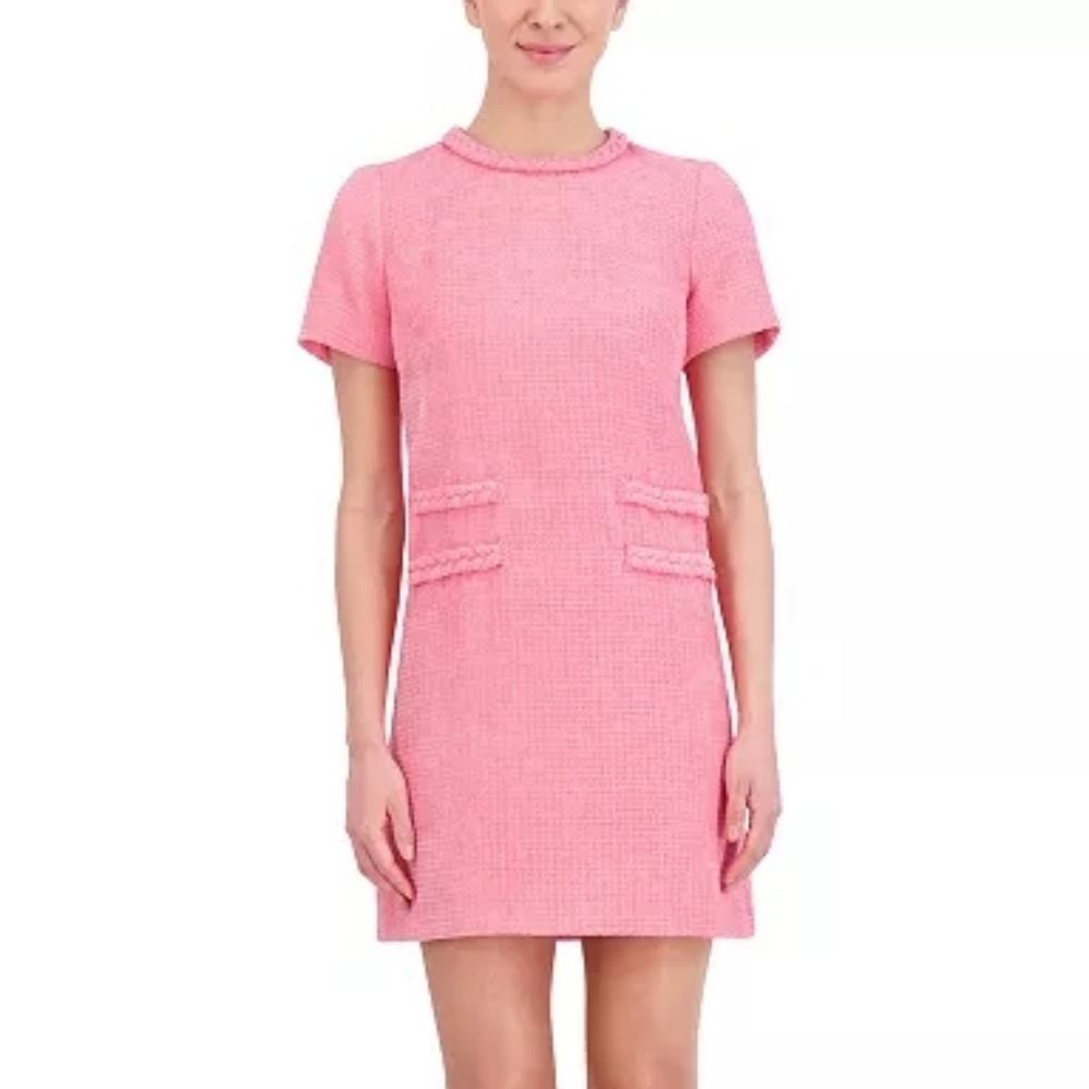 Braid Detail Tweed Dress‎